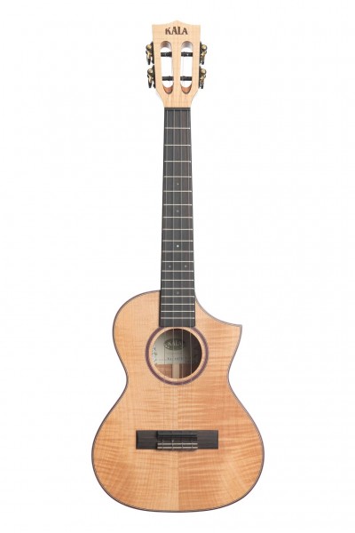 Kala Solid Flame Maple Tenor Cutaway