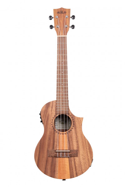 Kala Teak Tenor mit Cutaway und Tonabnehmer